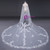 White Yarn Mop The Floor Wedding Veil