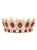 Red Bride Crown Retro Round Baroque