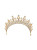 Gold Retro Golden Bride Crystal Crown Tiara