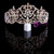 Shiny Rhinestone Tiara Alloy Crown Comb