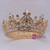 Golden Retro Baroque Crown Tiara Round Crown