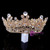 Golden Retro Baroque Crown Tiara Round Crown