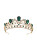 Green Retro Crown Diamond Golden Crown