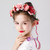 Red Flower Wreath Headdress Hair Accessories