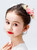 Red Flower Girl Mori Flower Hairpin