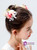 Red Flower Girl Mori Flower Hairpin