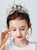 Girls Princess White Crystal Crown