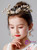 Girls Tiara Princess Pearls Swan Crown