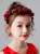 Red Flower Wreath Girls Accessories