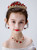 Red Flower Girls Crown Hairband