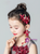 Red Hair Accessories Flower Wreath