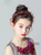 Girl's Red Garland Flower Headband