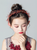 Girl's Red Garland Flower Headband