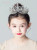 Girls White Crown Tiara Princess