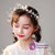 Girls Pearl Hair Accessories Earrings Set