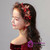 Red Pearls Hair Band Flower Princess Garland