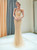 Mermaid Tulle Illusion Beading Prom Dress