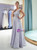 Lavender Tulle Lace Beading Long Prom Dress