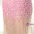 Luxury Pink Beading Crystal V-neck Prom Dress