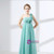 One Shoulder Chiffon Pleats Pleats Flower Bridesmaid Dress