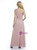 Pink One Shoulder Chiffon Pleats Bridesmaid Dress