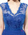 Royal Blue Chiffon V-neck Sleeveless Bridesmaid Dress