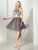 Gray Tulle Two Piece Beading Crystal Homecoming Dress