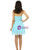 Chiffon Appliques Pleats Beading Homecoming Dress