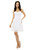 White Chiffon Pleats Sweetheart Homecoming Dress