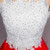 White Lace Red Satin Two Piece Homecoming Dress