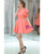 Watermelon Red Backless Short Homecoming Dress