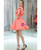 Watermelon Red Backless Short Homecoming Dress