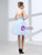 Light Blue Tullw Two Piece Beading Homecoming Dress