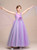 Purple Tulle Hand Flower Long Flower Girl Dresses