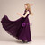 Dark Purple Chiffon Pleats Flower Girl Dresses