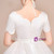 White Tulle Appliques Short Sleeve Flower Girl Dress