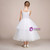 A-Line White Tulle Straps Flower Girl Dress