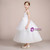 A-Line White Tulle Straps Flower Girl Dress