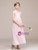 Pink Chiffon Lace Cap Sleeve Flower Girl Dress