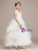 White Halter Tulle Lace Flower Girl Dress