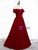Fashion Burgundy Velvet Off the Shoulder Prom Dress