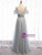 Silver Tulle Sequins Spaghetti Straps Prom Dress