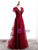 Tulle Sequins V-neck Beading Prom Dress