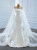 White Satin Tulle Mermaid Backless Wedding Dress