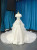 White Mermaid Tulle Satin Off the Shoulder Wedding Dress