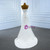 White Mermaid Satin Sequins Beading Wedding Dress With Split