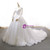 White Tulle Off the Shoulder Long Sleeve Wedding Dress