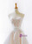 Champagne Tulle Satin Appliques Spaghetti Straps Wedding Dress