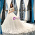 Luxury White Tulle Appliques Wedding Dress With Train
