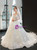 White Sequins Tulle Pleats Sweetheart Wedding Dress